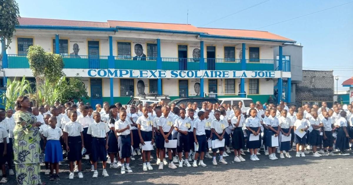 Les élèves candidats à l'ENAFEP à Goma