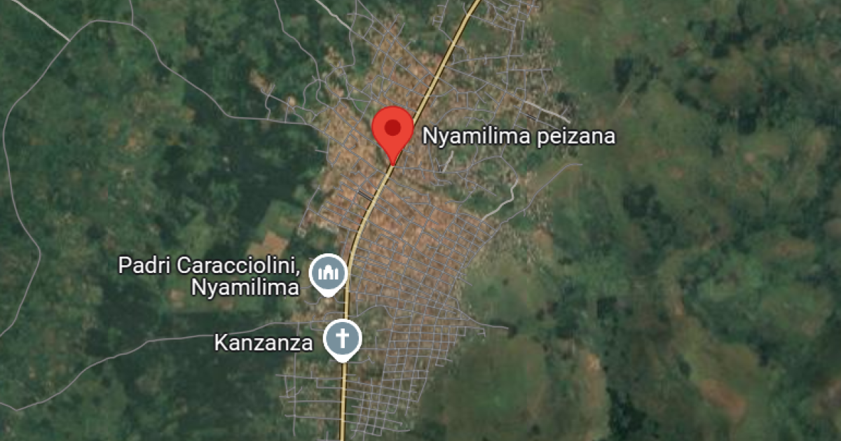 Nyamilima sur la carte