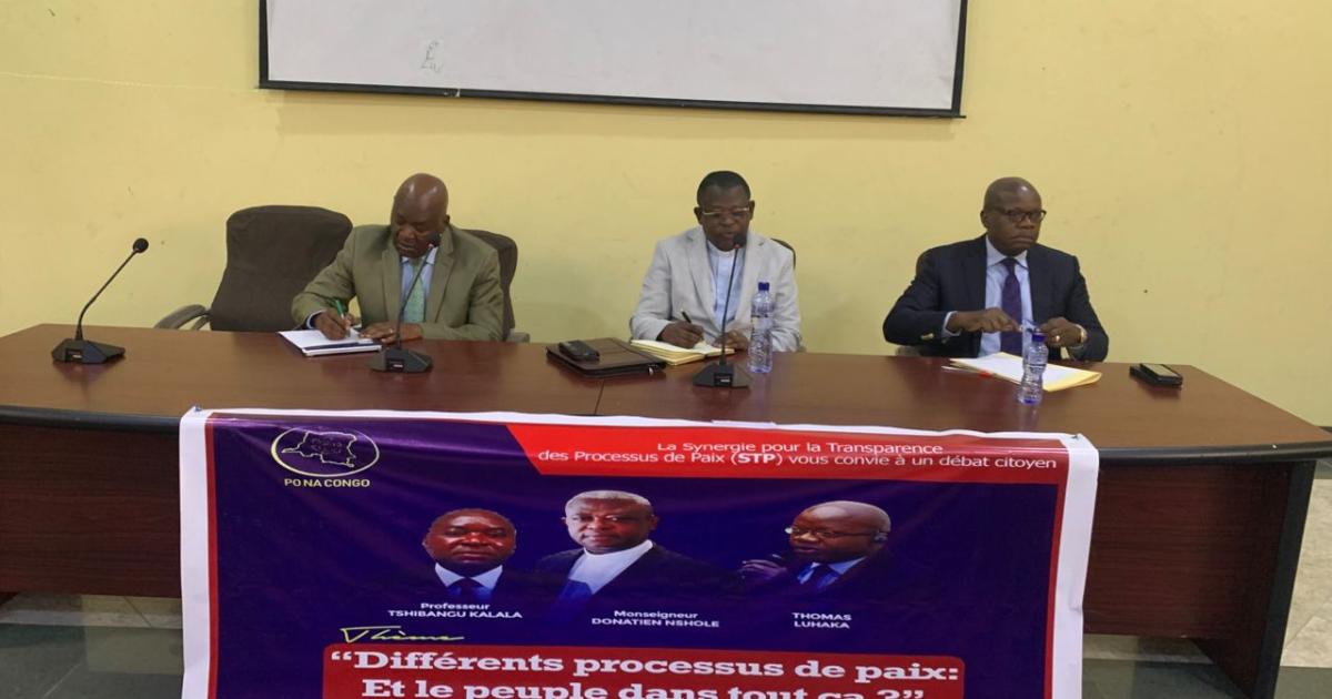 Débat citoyen sur les différents processus de paix en cours en RDC 