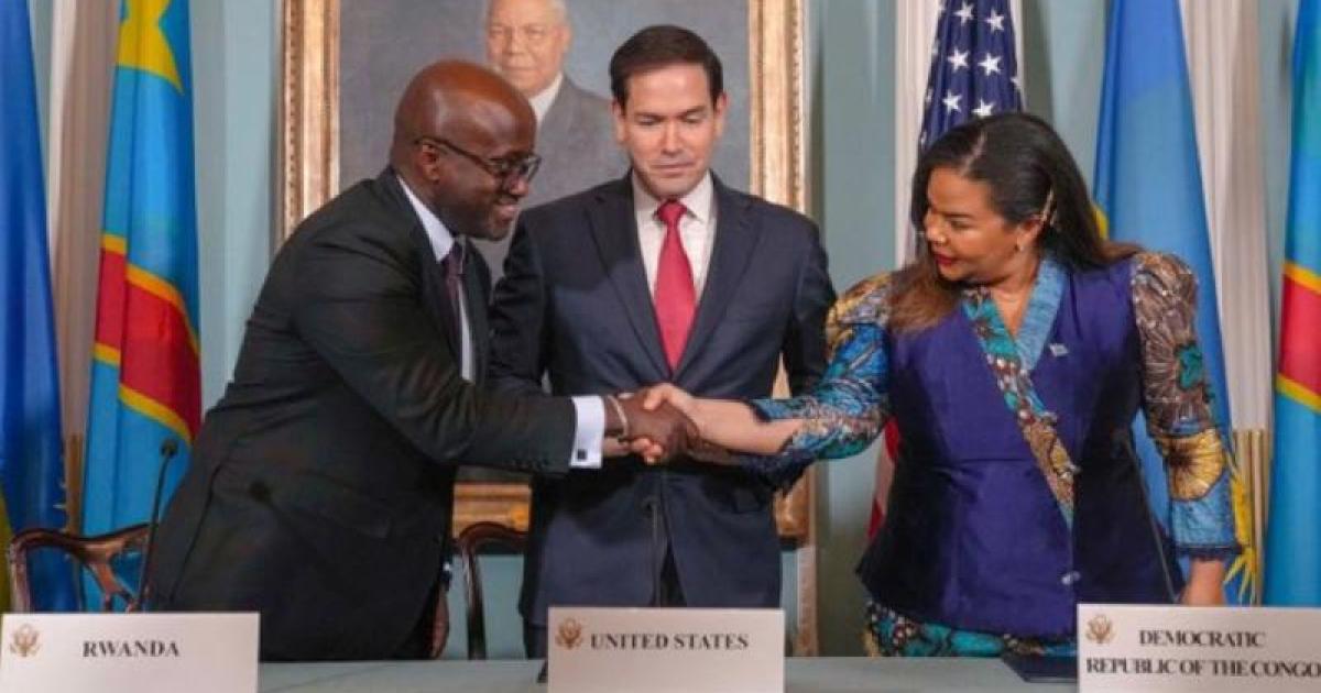 Signature de l’accord de paix entre la RDC et le Rwanda sous l’égide des États-Unis