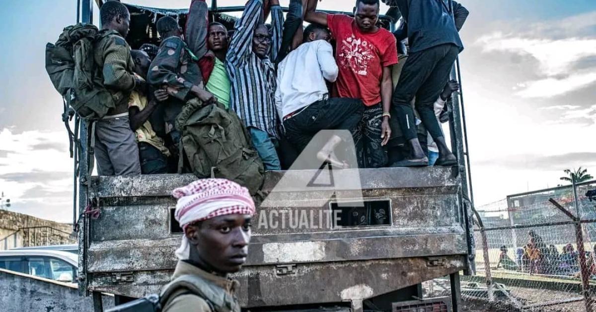Des personnes arrêtées par les rebelles de l'AFC/M23 à Goma