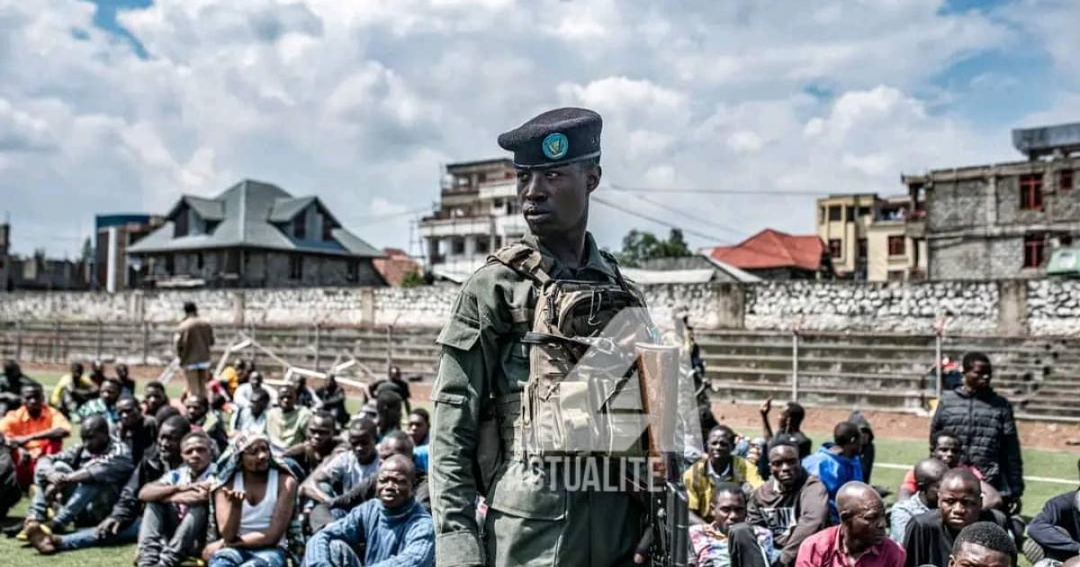 Des personnes arrêtées par les rebelles de l'AFC/M23 à Goma