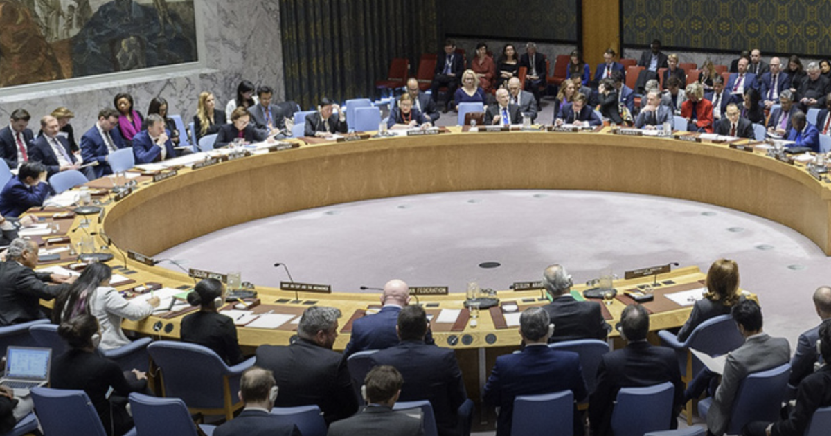 Réunon du conseil de sécurité de l'Onu