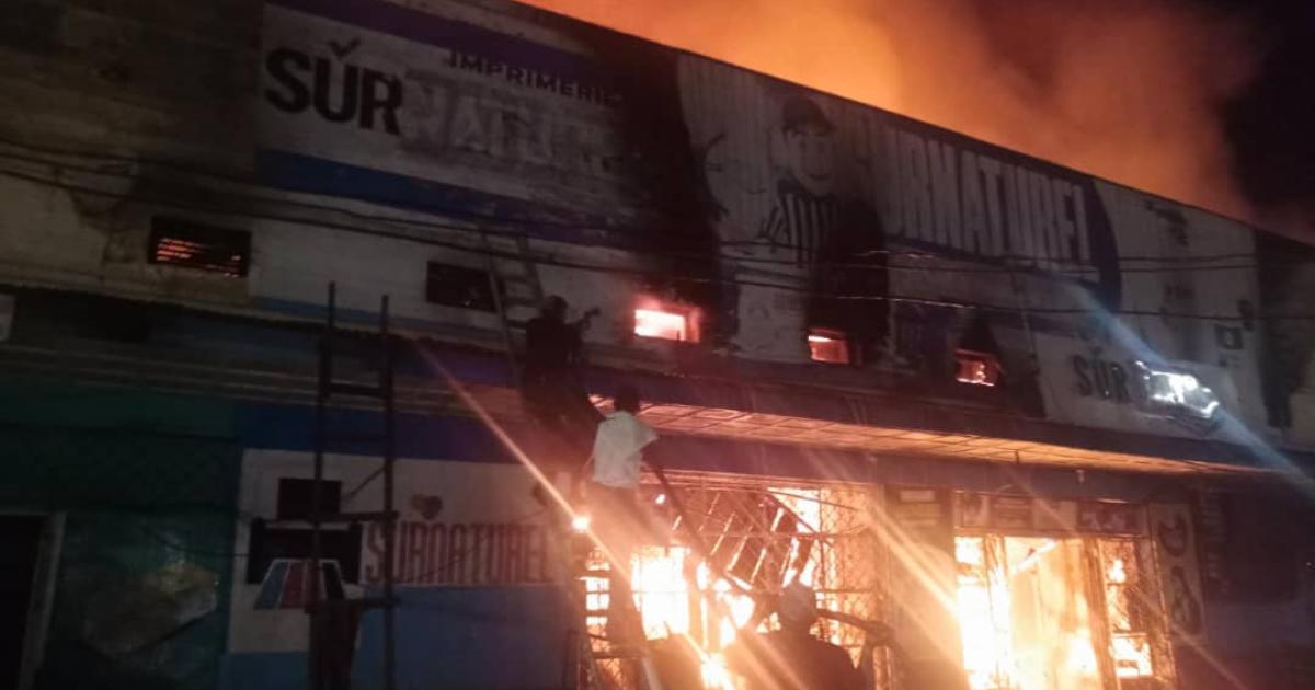 Incendie à Kisangani