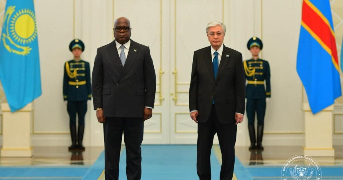 Félix Tshisekedi et Kassym-Jomart Kemeluly Tokayev