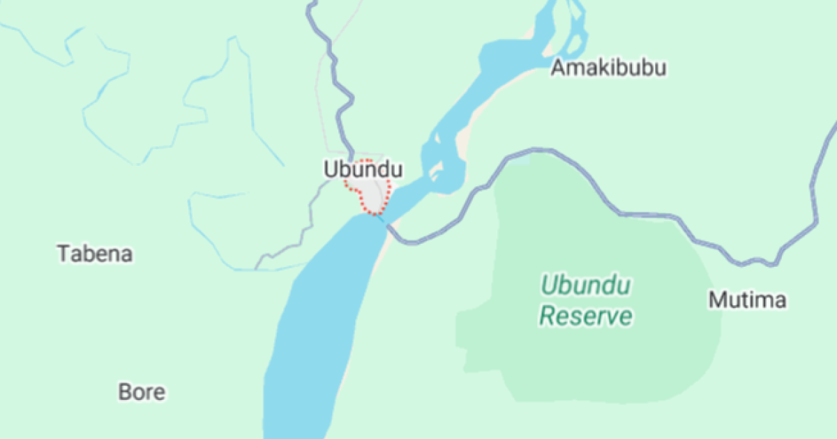 Ubundu sur la carte