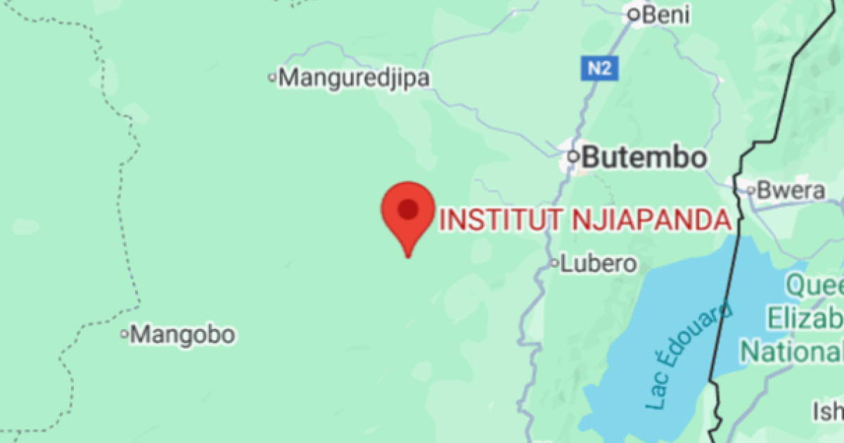 Njiapanda sur la carte