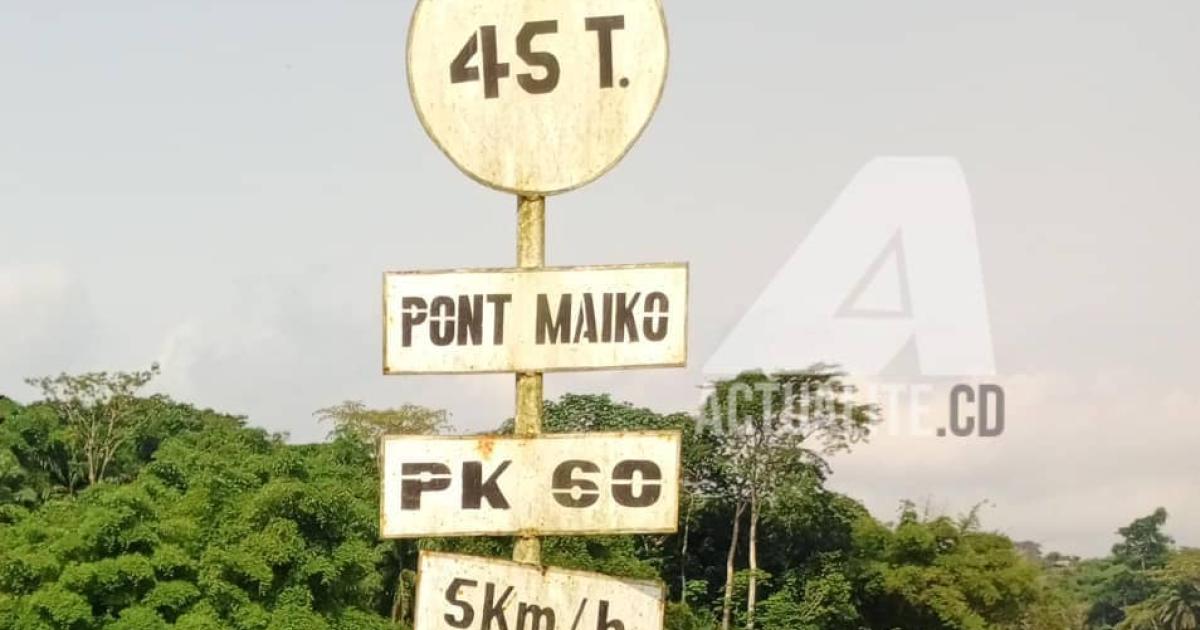 Pont Maiko à Ubundu