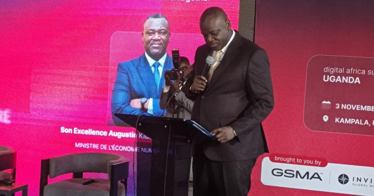 Augustin Kibasa Maliba, Ministre de l'économie du numérique, lors du Digital Africa Summit RDC 2025, ce jeudi 18 septembre à Kinshasa.