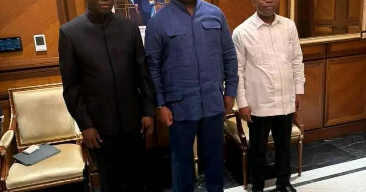 Augustin Kabuya et Déo Bizibu autour de Félix Tshisekedi 