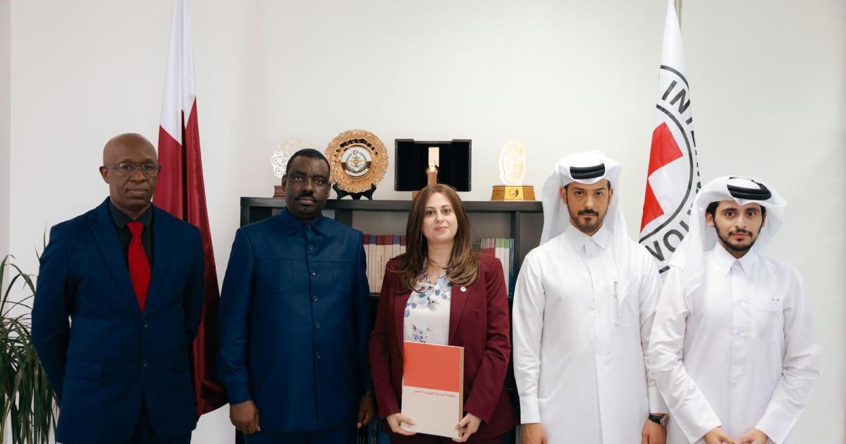 Les délégués de l'AFC/M23, du gouvernement et du CICR à Doha
