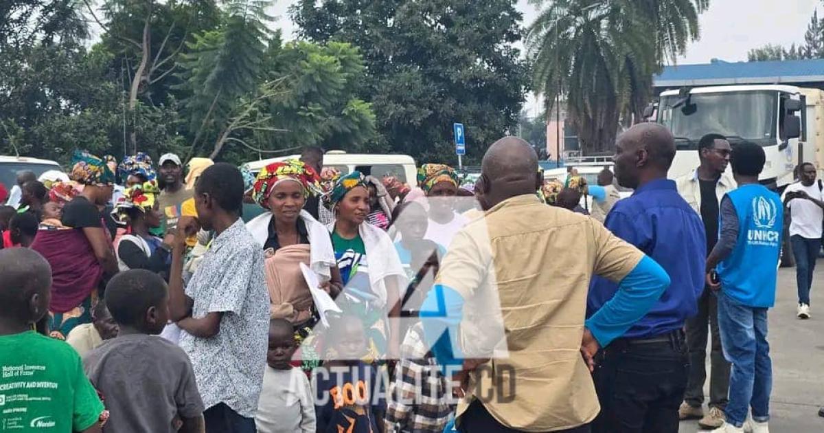 Une autre vague des réfugiés rwandais rapatriés de Goma
