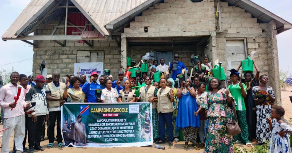 Cérémonie de remise des outils agricoles à Kimwenza