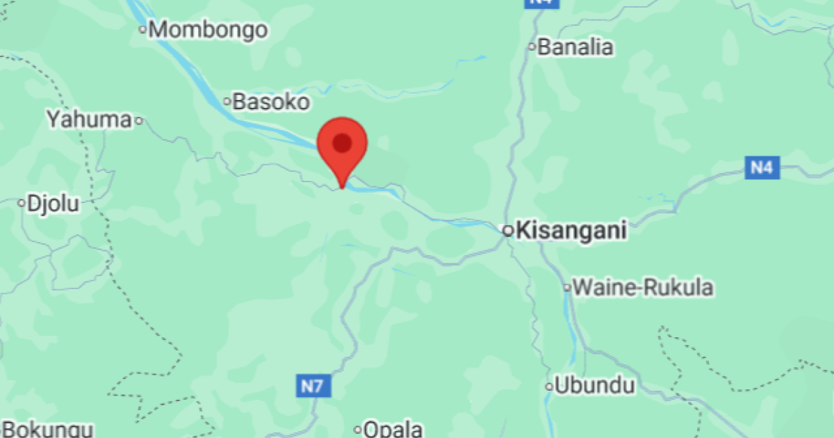Isangi sur la carte