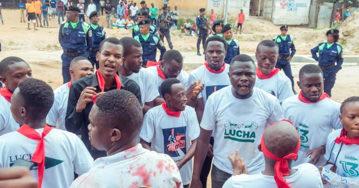 Sit-in de LUCHA à Kisangani devant l'Assemblée provinciale de la Tshopo