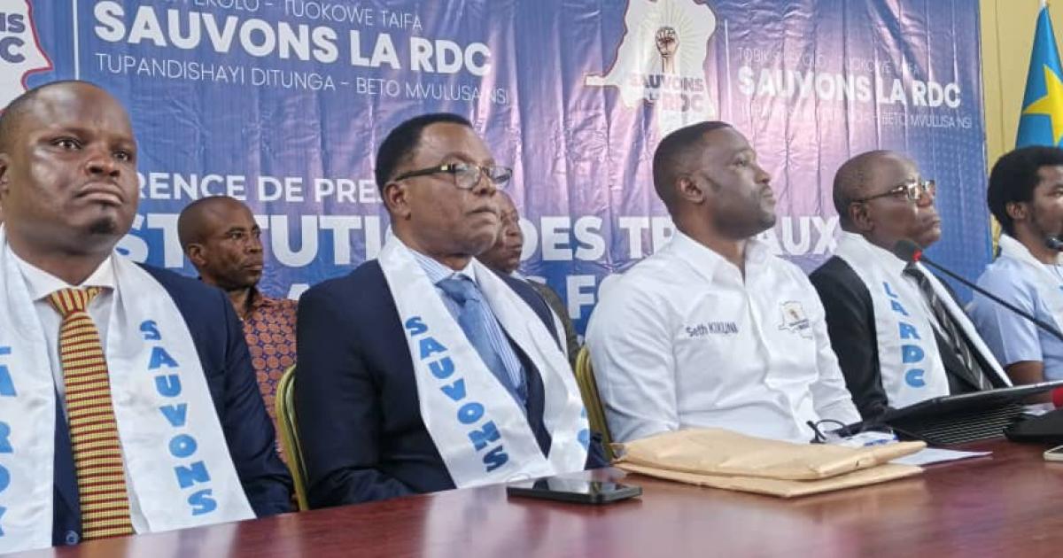 Les membres du mouvement "Sauvons la RDC"