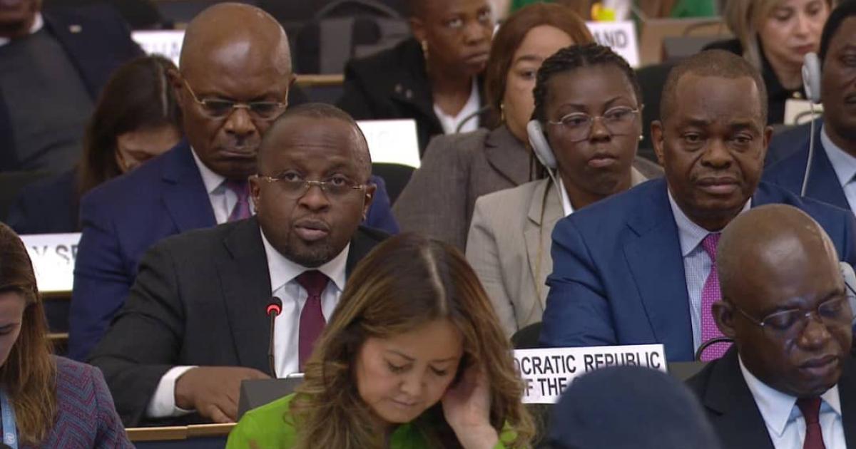 Jacquemain Shabani à la 76e session du Comité exécutif du HCR à Genève
