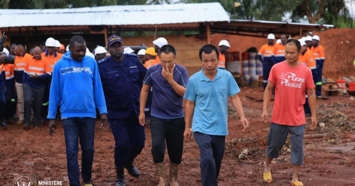 Un réseau chinois d'exploitation illégale de l'or dans le filet du ministre des Mines à Durba, dans le Haut-Uélé. Photo ministère des Mines 