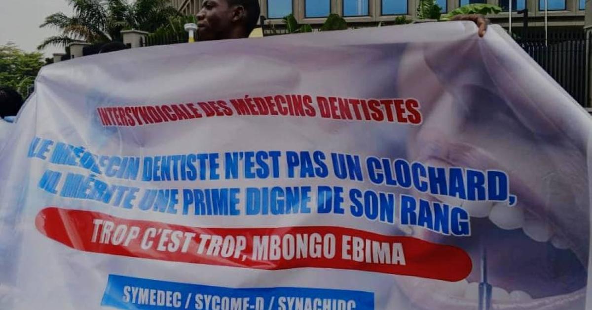 Sit-in des médecins dentistes de Kinshasa 