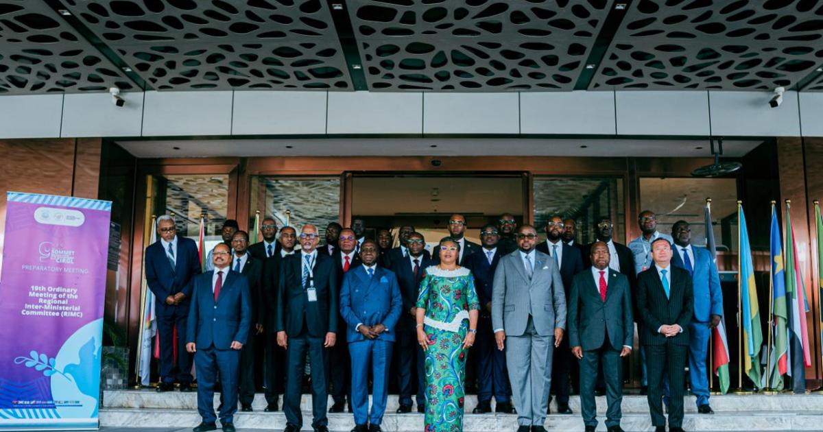 Les participants à la 19ᵉ Réunion du Comité Interministériel Régional de la Conférence Internationale sur la Région des Grands Lacs (CIRGL)