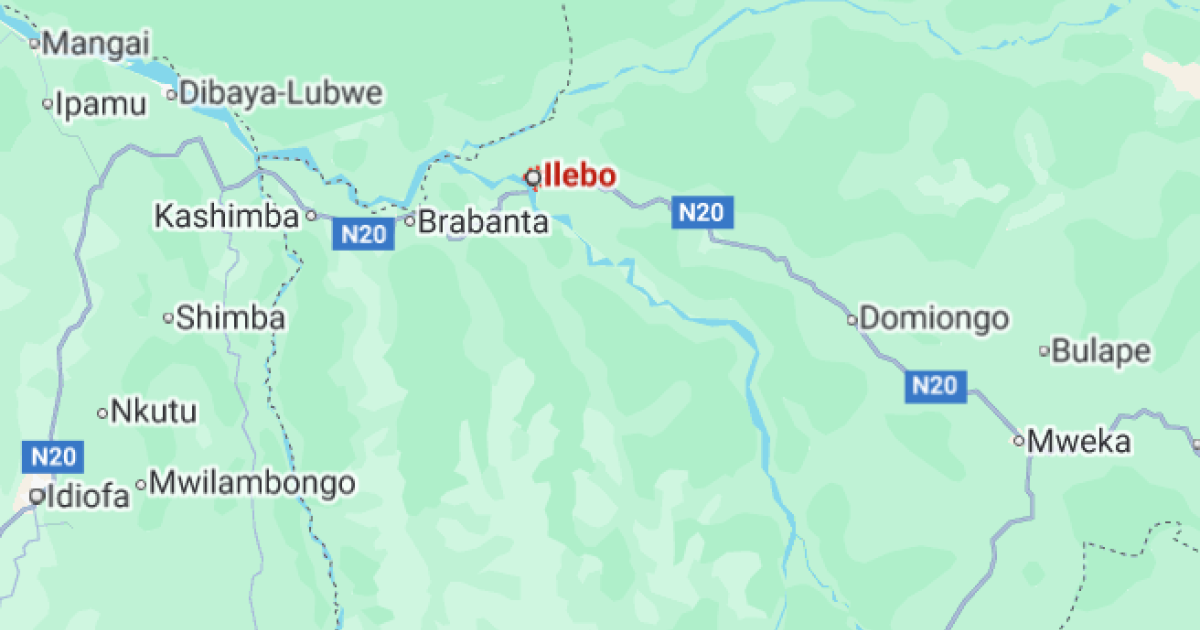 Ilebo sur la carte