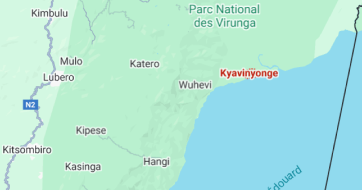 Kyavinyonge sur la carte