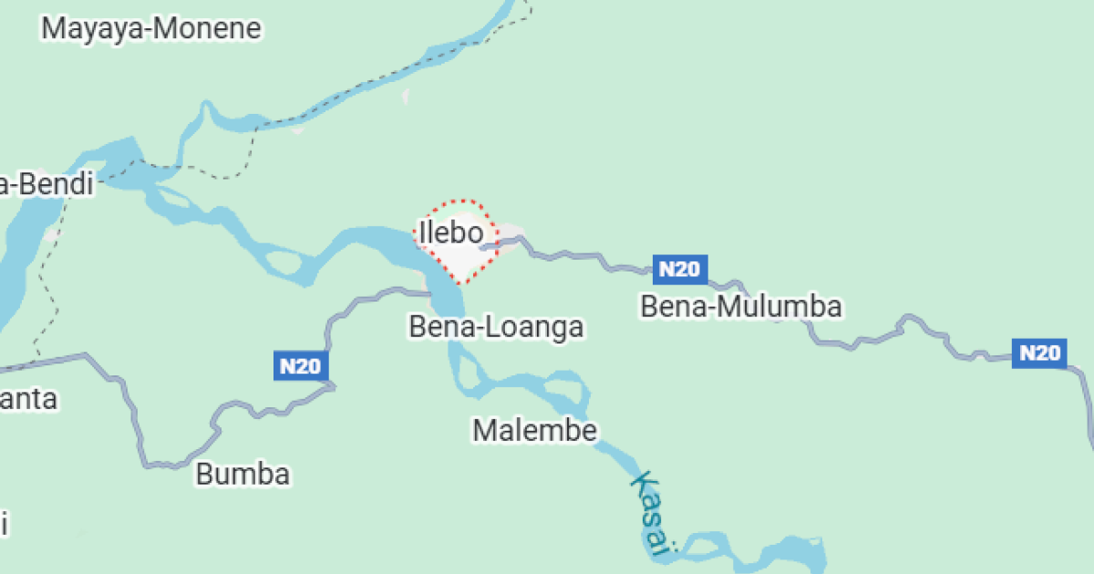 Ilebo sur la carte