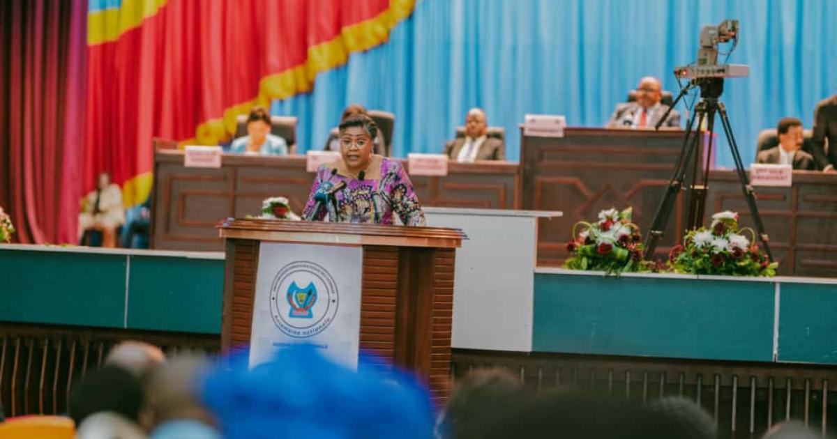 Judith Suminwa devant les députés nationaux 