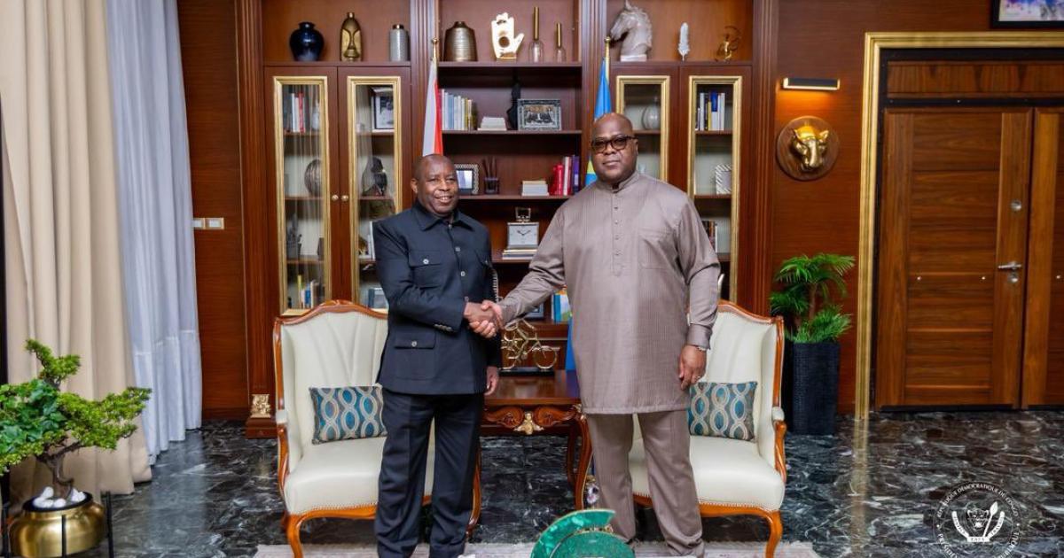 Evariste Ndayishimiye et Félix Tshisekedi