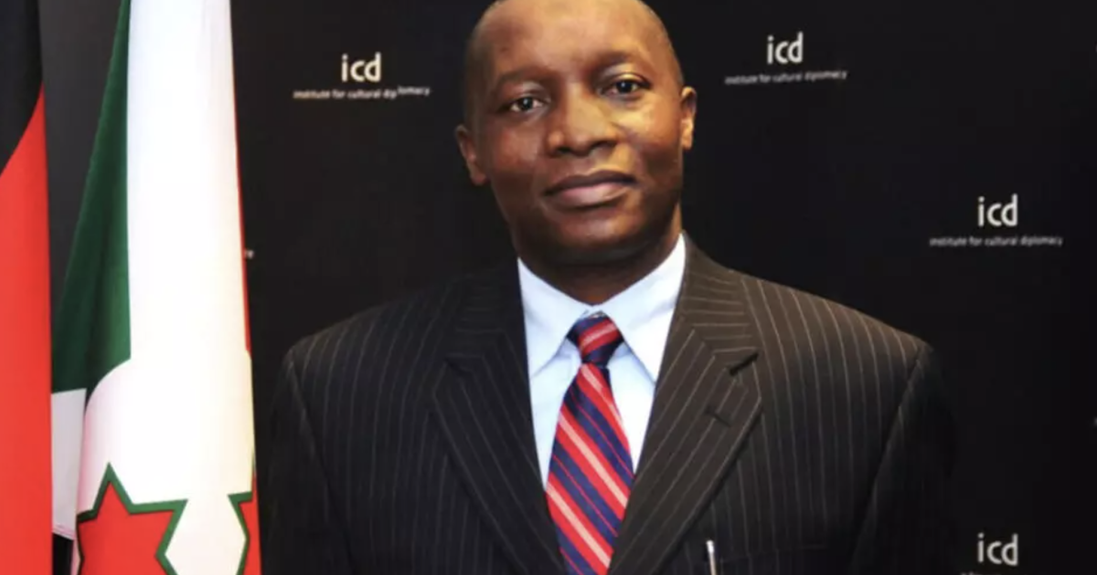 Edouard Bizimana, ministre burundais des affaires étrangères 