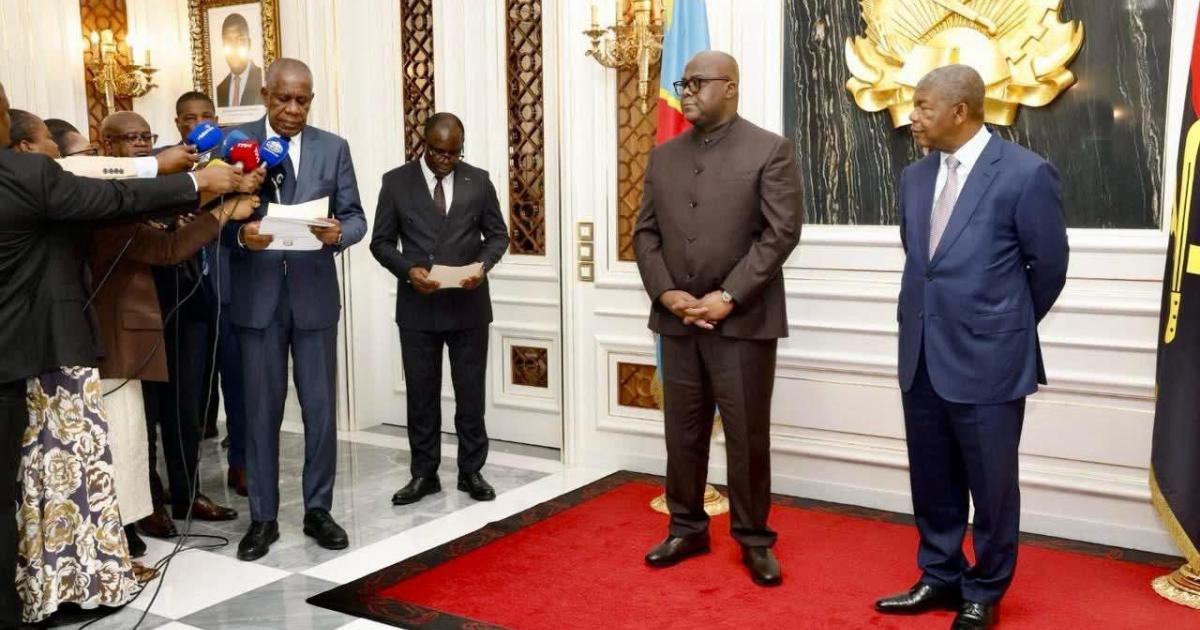 Félix Tshisekedi et João Lourenço