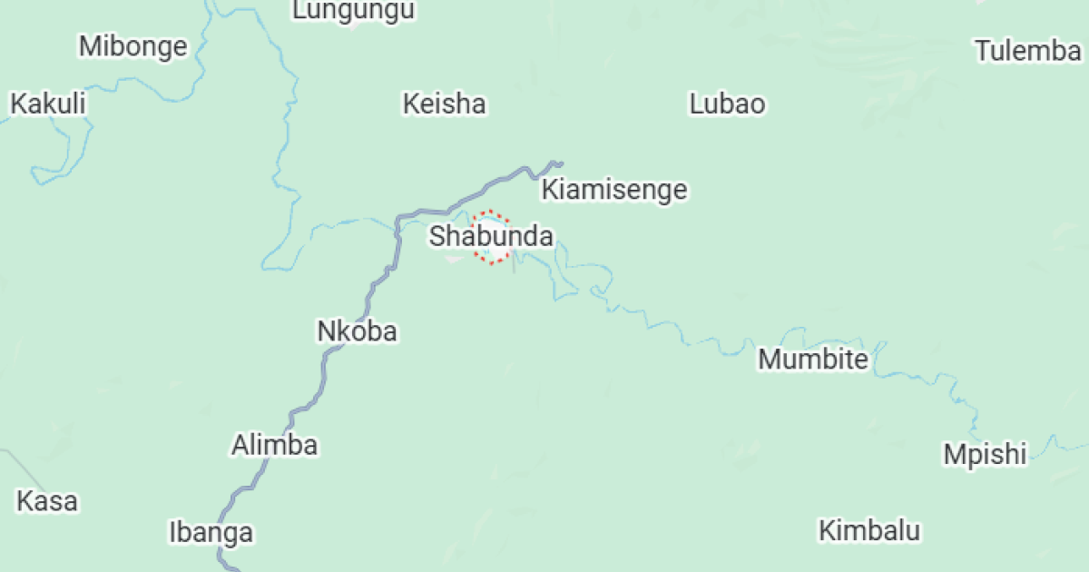 Shabunda sur la carte