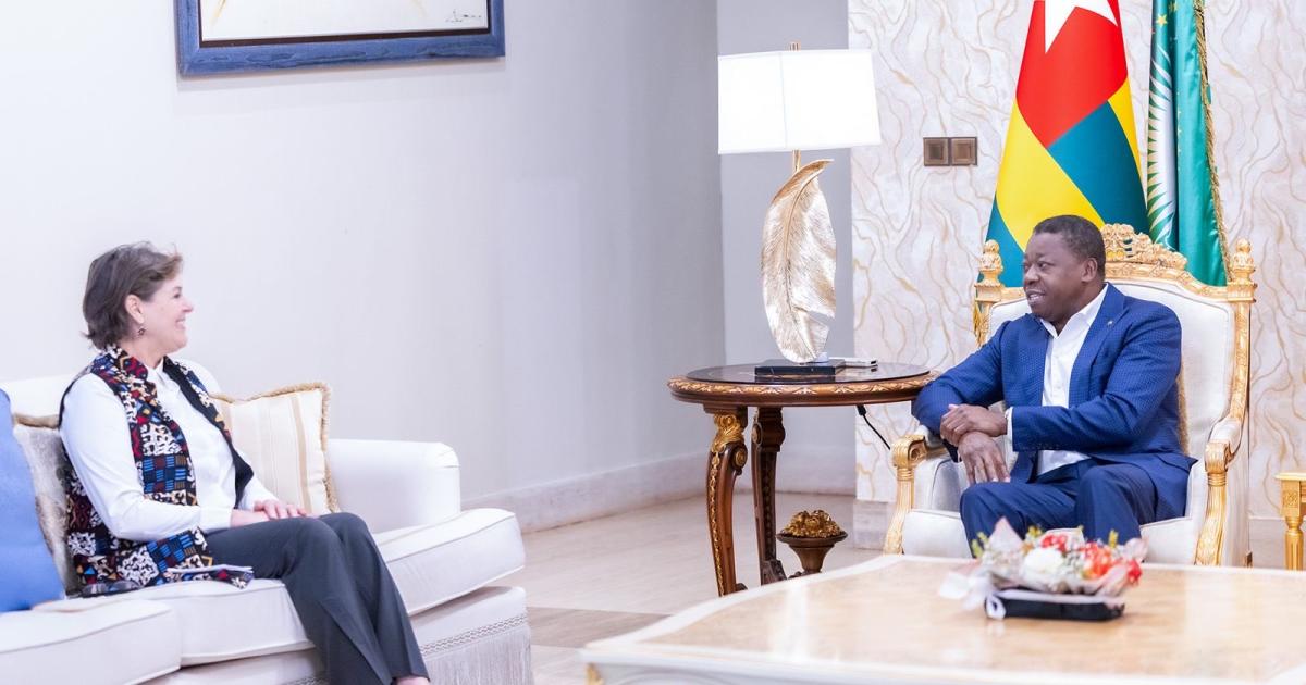 Viviane Van de Perre reçue par Faure Gnassingbé