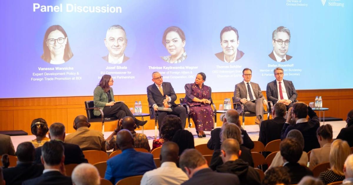 La ministre des Affaires étrangères de la RDC, Thérèse Kayikwamba Wagner, lors de la Conférence de Munich sur la sécurité