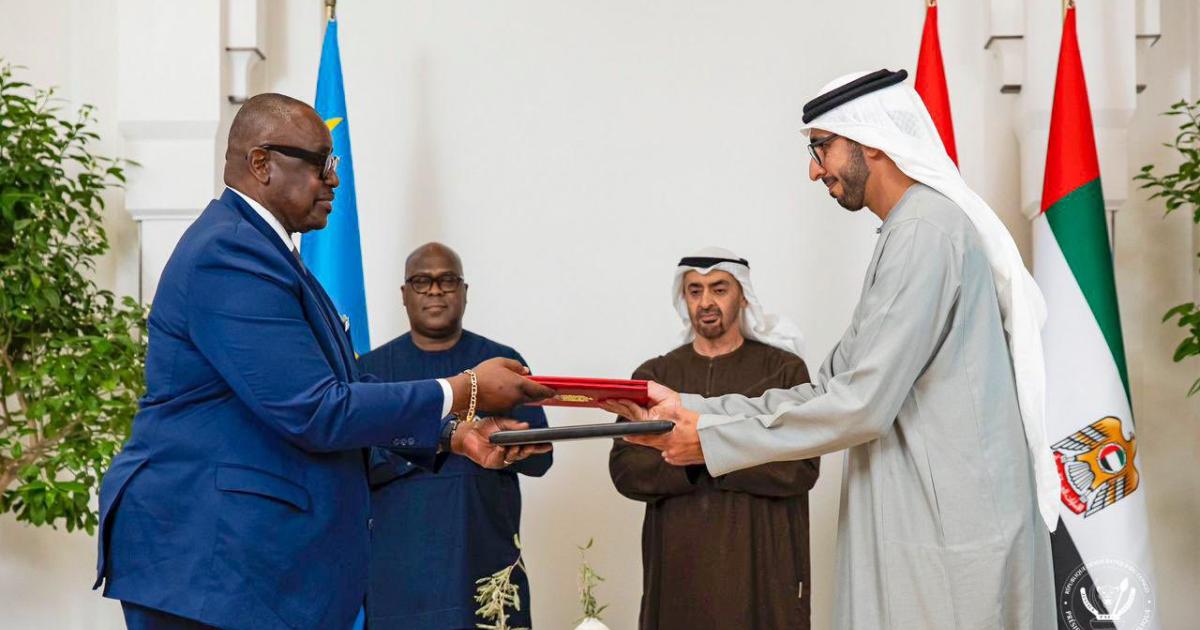 Signature de l'accord entre les Emirats arabes unis et la RDC