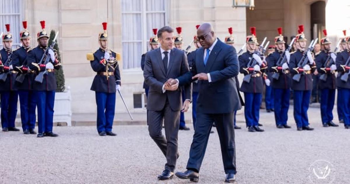 Macron et Tshisekedi à l'Elysée le 25 février 2026