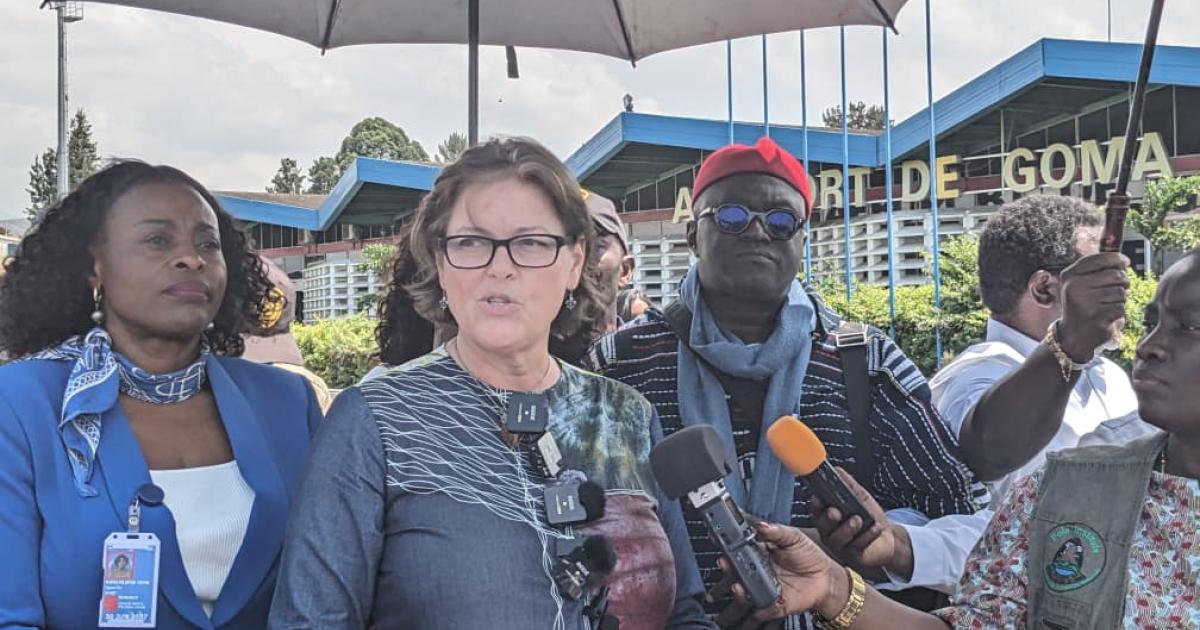 Vivian van de Perre le12 février 2026 à Goma