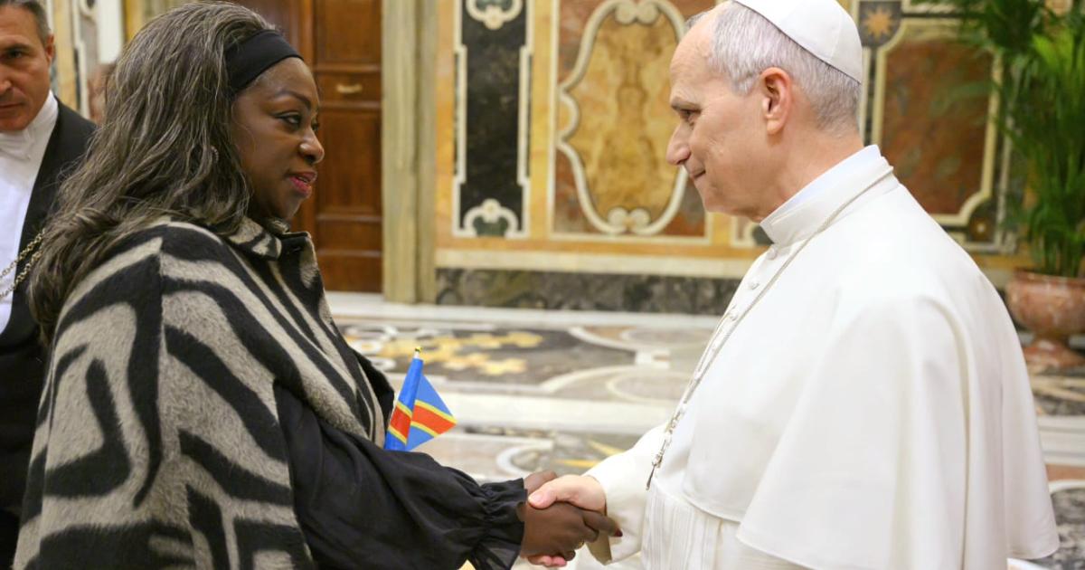 Joëlle Bile reçue par le pape Léon XIV