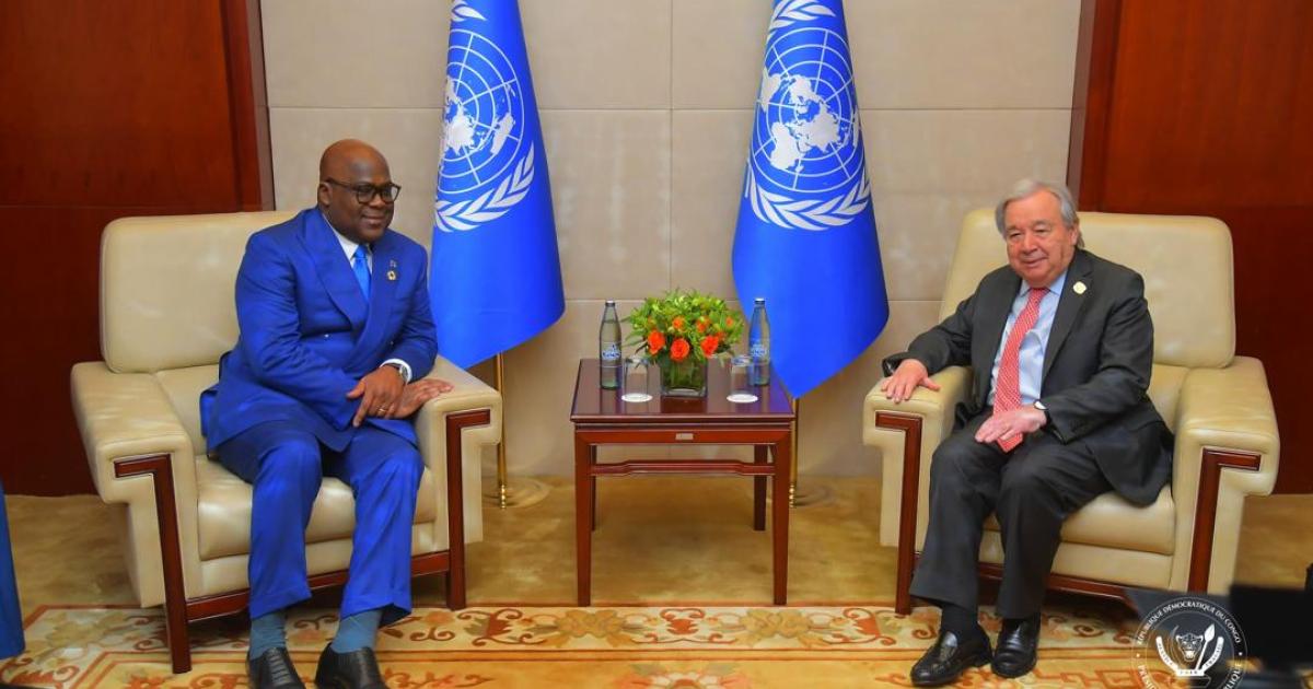 Félix Tshisekedi et Antonio Guterres