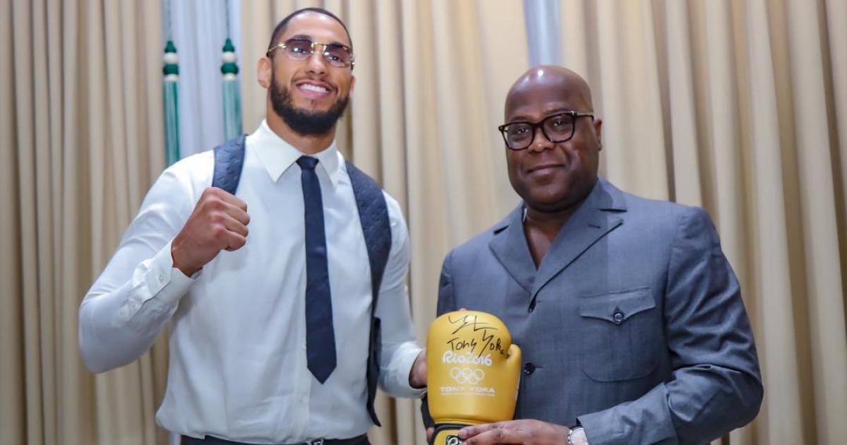 Tony Yoka et Félix Tshisekedi