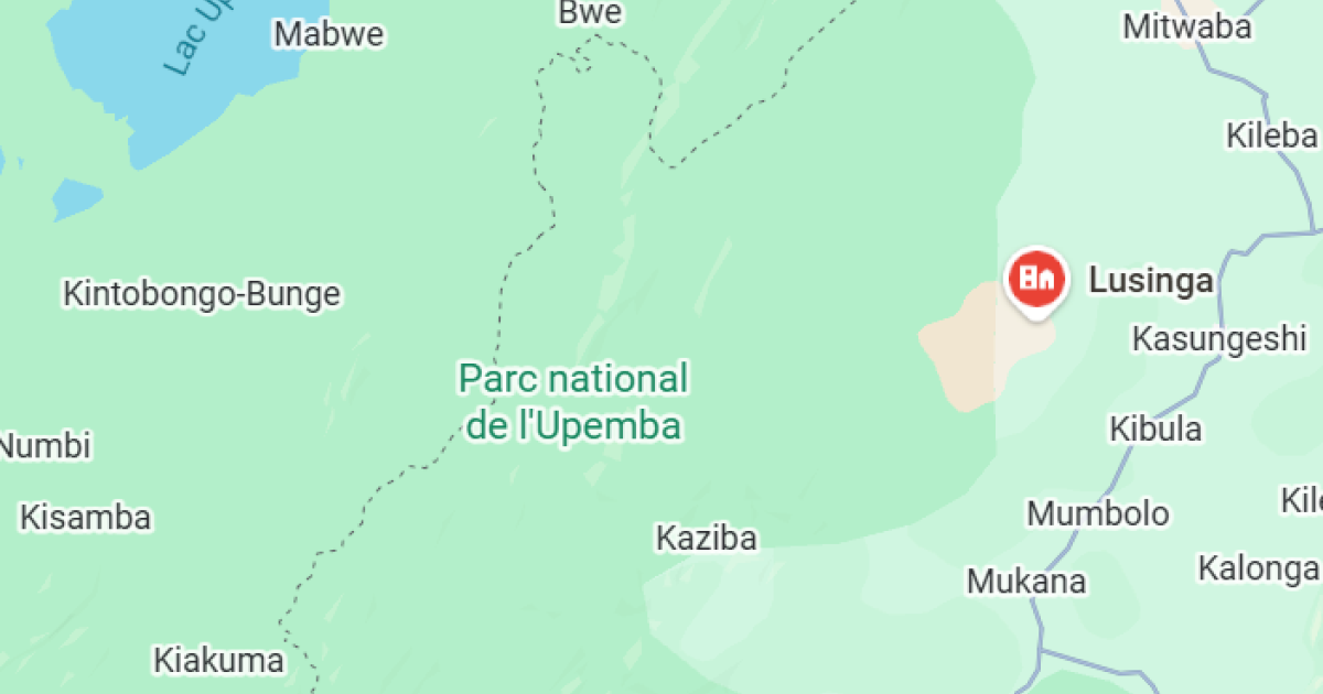 Parc national d'Upemba sur la carte