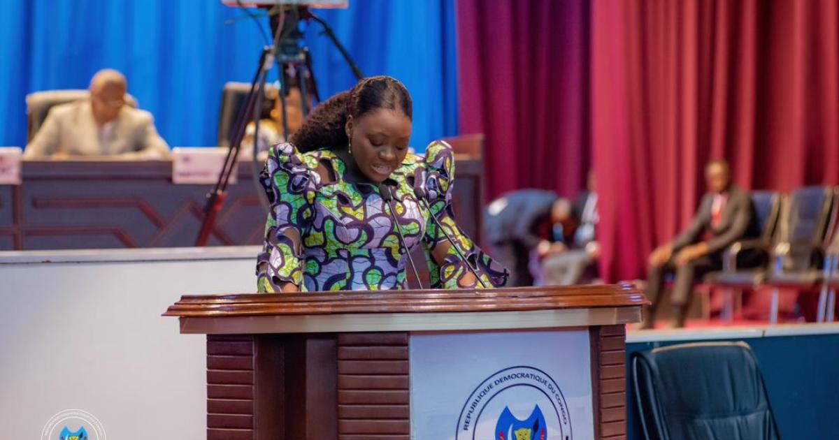 La députée nationale Percy Nzuzi Umba