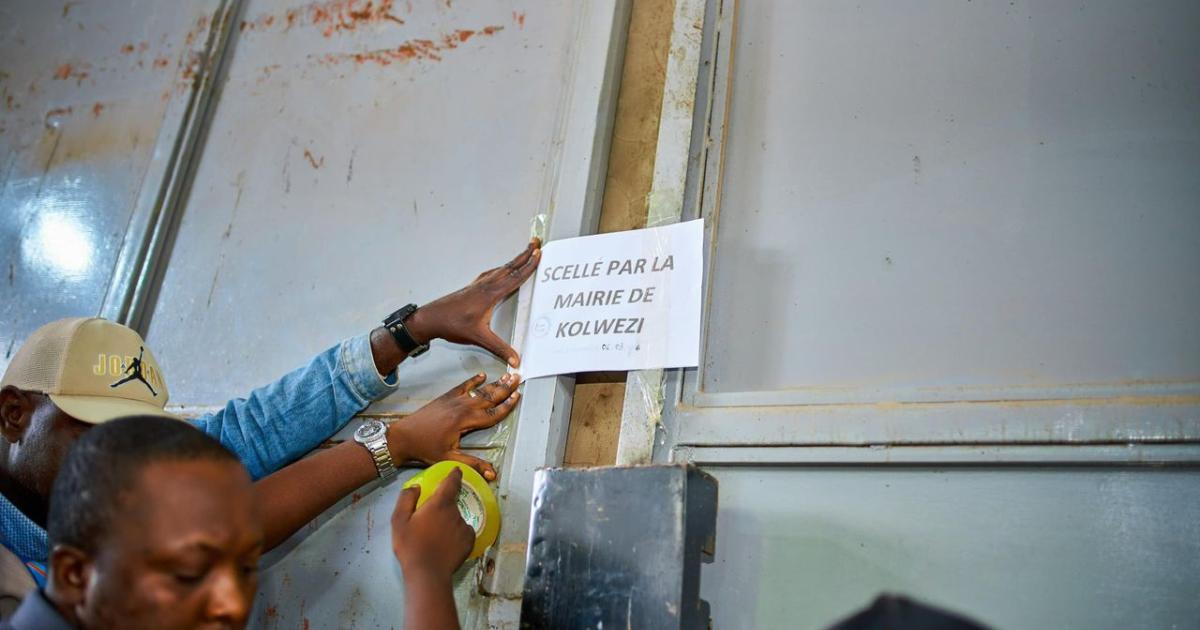 une maison commerciale scellée par la mairie de Kolwezi 