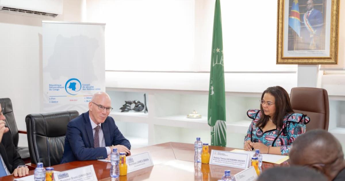 James Swan reçu par Thérèse Kayikwamba