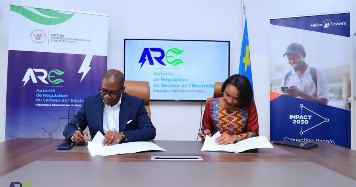 Signature d'un partenariat stratégique entre Helios Towers DRC et l’ARE