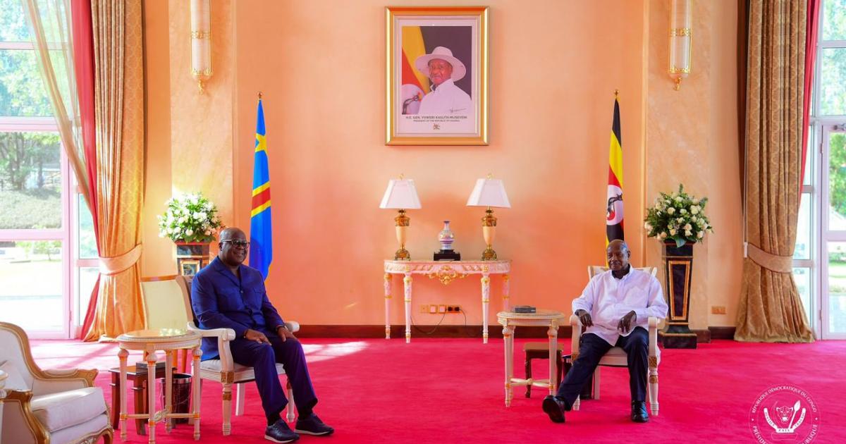 Félix Tshisekedi et Yoweri Museveni