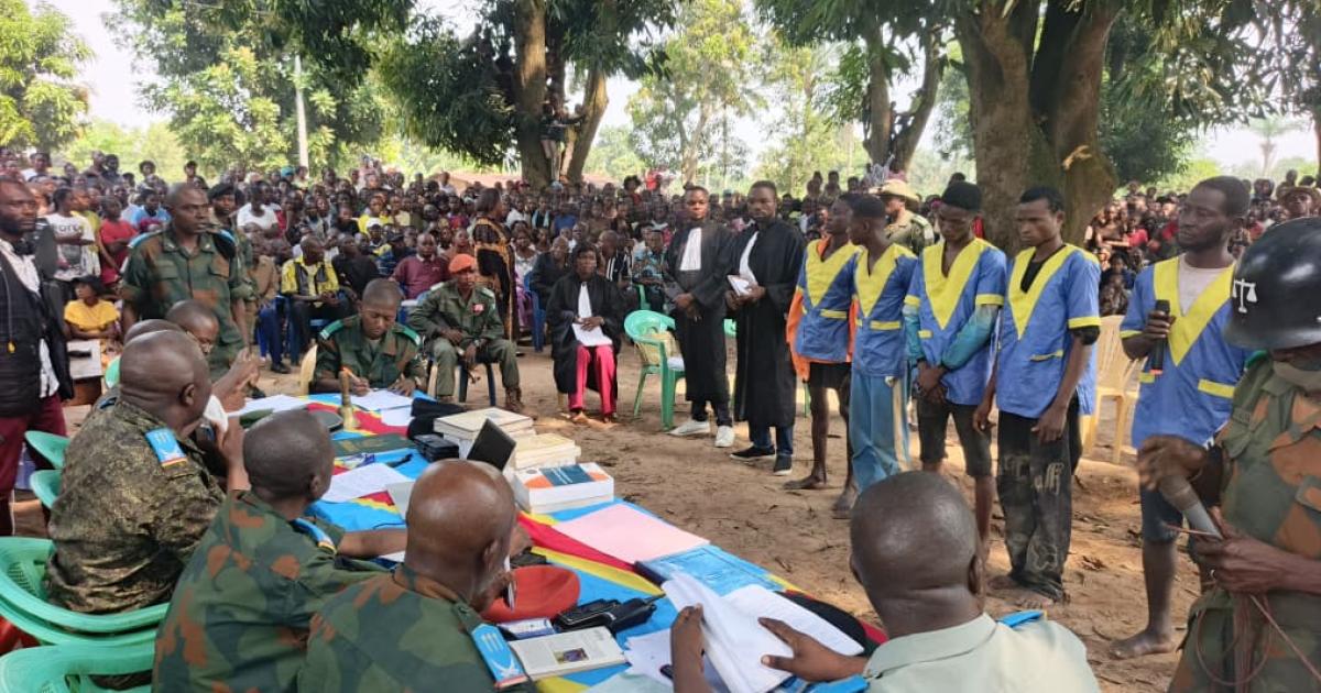 Audience foraine du tribunal militaire garnison de Kikwit 