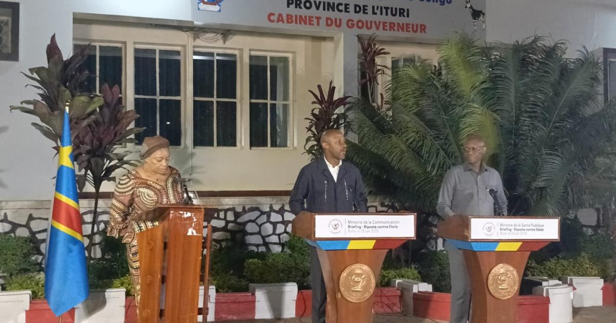 Briefing presse sur la riposte contre Ebola à Bunia