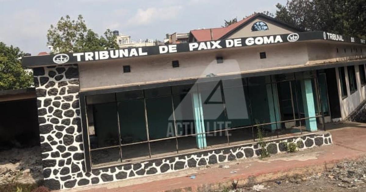 L'ancien bâtiment du tribunal de paix de Goma