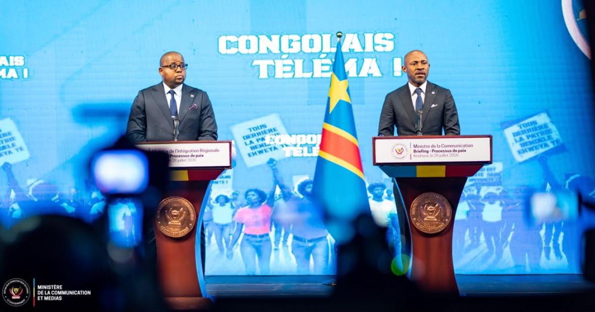 Floribert Anzuluni et Patrick Muyaya